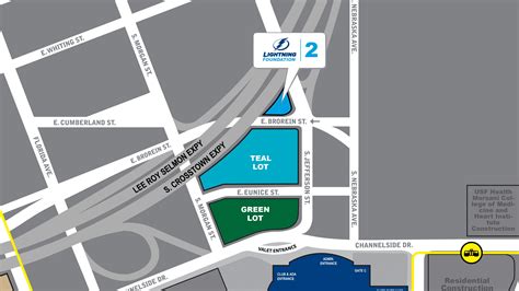 closest parking to amalie arena